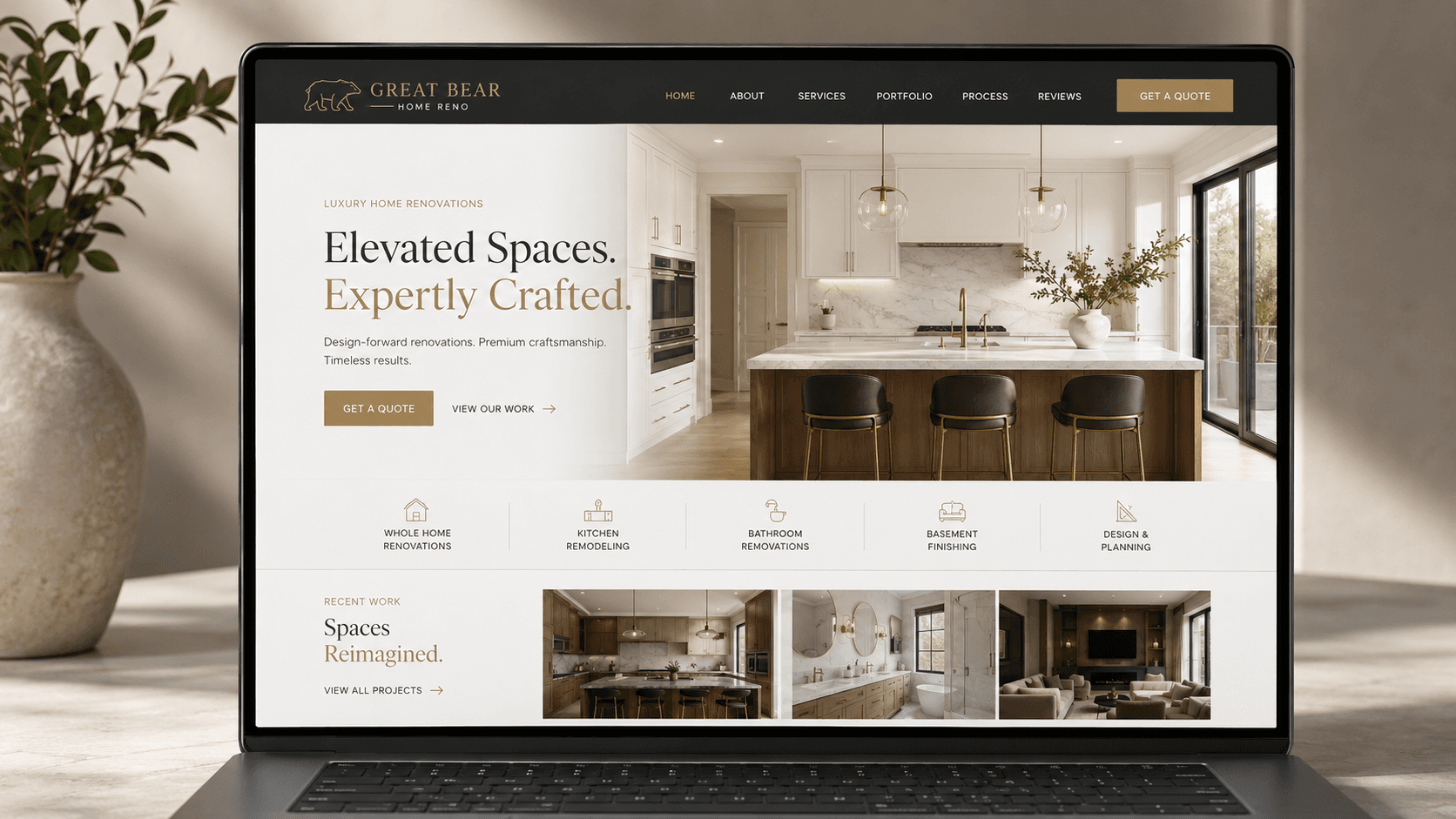 Premium renovation website preview